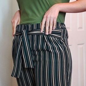 Body by Us Green, black, and Yellow striped pants